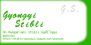 gyongyi stibli business card